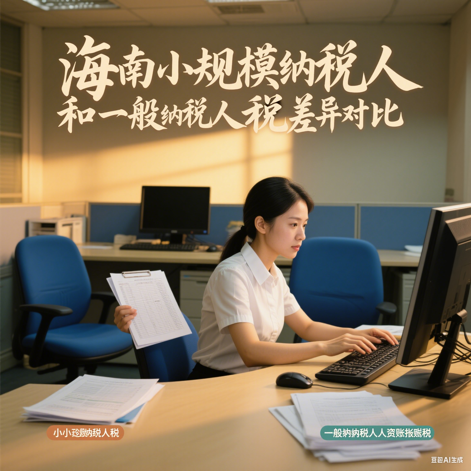 海南小规模纳税人和一般纳税人记账报税差异对比